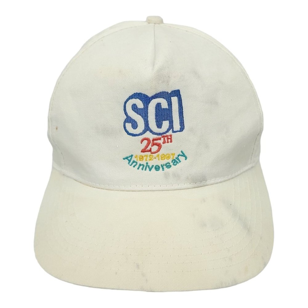 Vintage 1997 SCI 25th Anniversary Snapback Cap Trucker Baseball Hat Embroidered